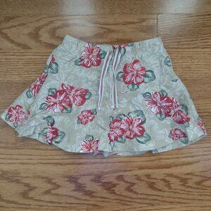 5/6 | Floral Hibiscus Skort